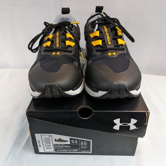 UNDER ARMOUR HOVR FLUX MVMNT PEFORMANCE 3025354-003 Mens Size 11.5 Black Yellow main image 7